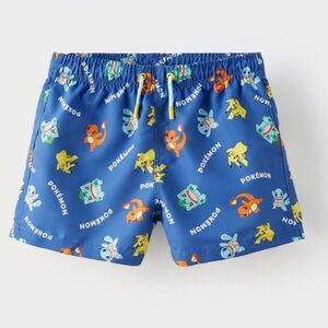 Zara pokemon boys swim trunks size 9-10
